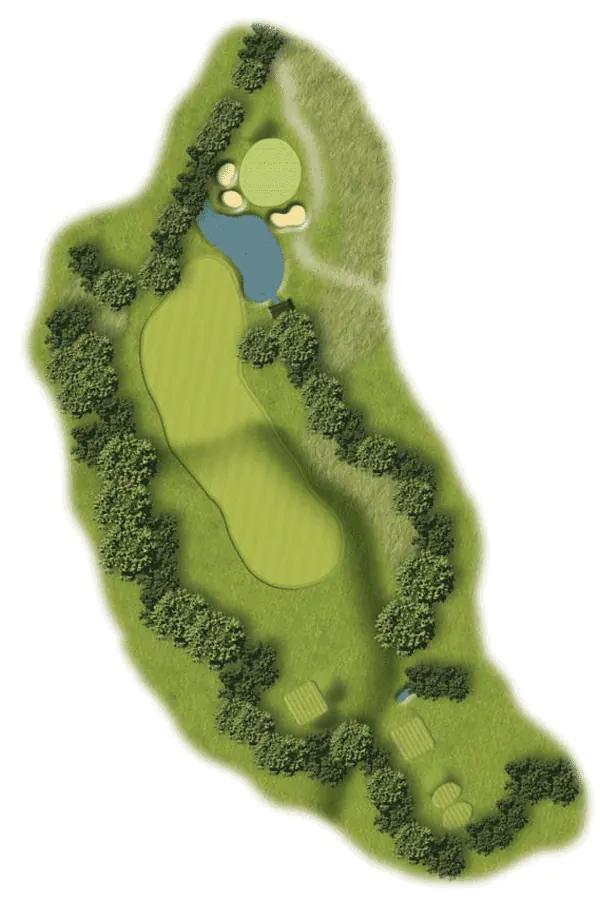 Hole 14 course layout