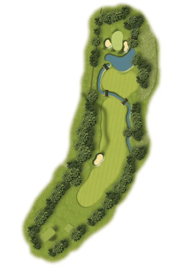 Hole 15 course layout