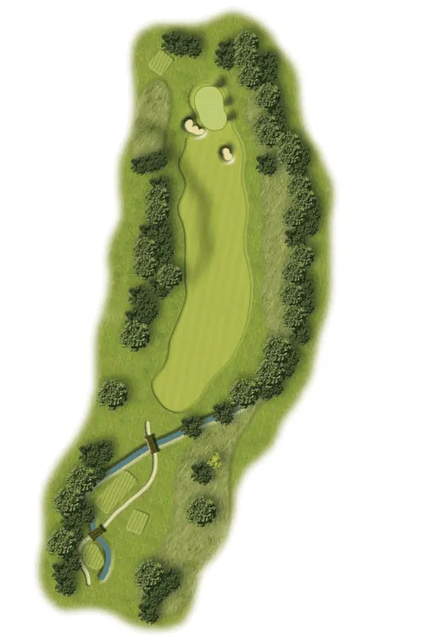 Hole 11 course layout