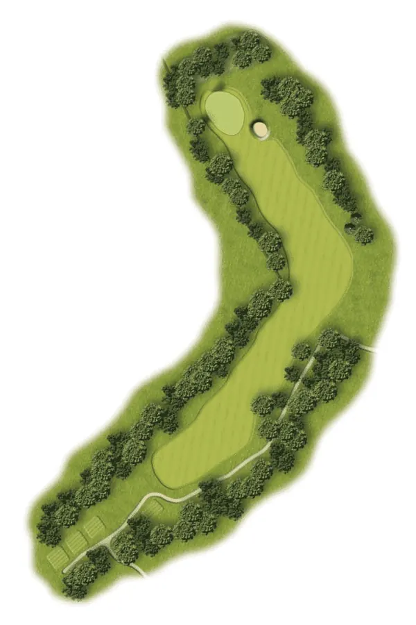Hole 5 course layout