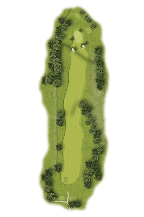 Hole 1 course layout