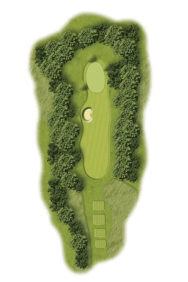 Hole 17 course layout