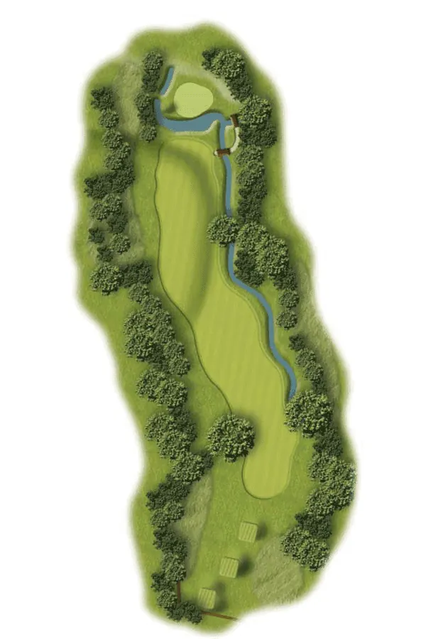 Hole 13 course layout