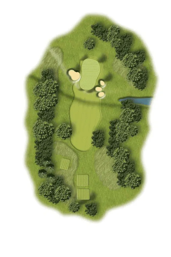 Hole 8 course layout